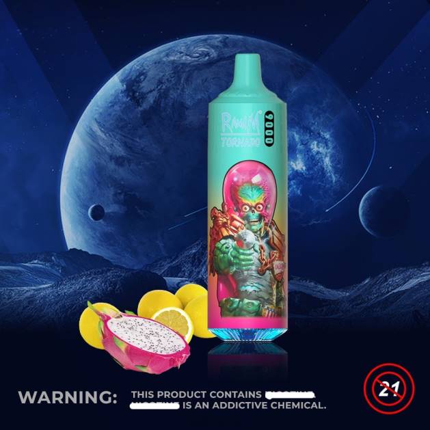 RandM Tornado 9000 vape pod zariadenie 1ks verzia 1 TV4Z132 - RandM tornado SK - ružová limonáda