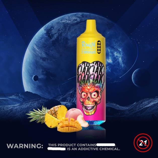 RandM Tornado 9000 vape pod zariadenie 1ks verzia 1 TV4Z133 - RandM tornado sale - broskyňový mango ananás