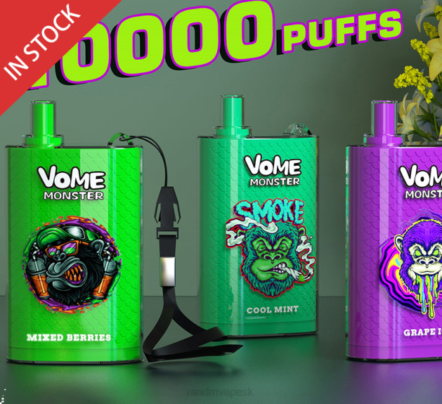 RandM Vome Monster Zariadenie na reguláciu prietoku vzduchu 10000 vape pod 1ks TV4Z277 - RandM shop vape - svieži ľad