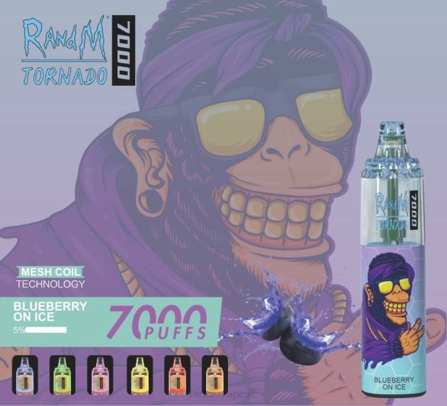 RandM Tornado 7000 vape zariadenie na reguláciu prietoku vzduchu 1ks TV4Z169 - RandM tornado cena - čučoriedka na ľade