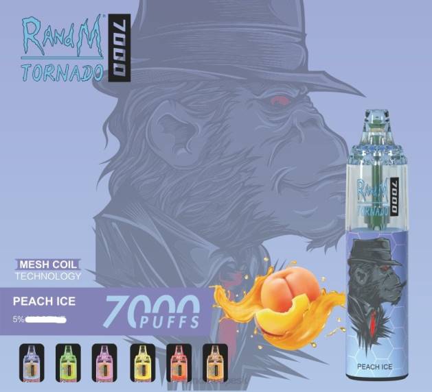 RandM Tornado 7000 vape zariadenie na reguláciu prietoku vzduchu 1ks TV4Z171 - RandM vape SK - broskyňový ľad