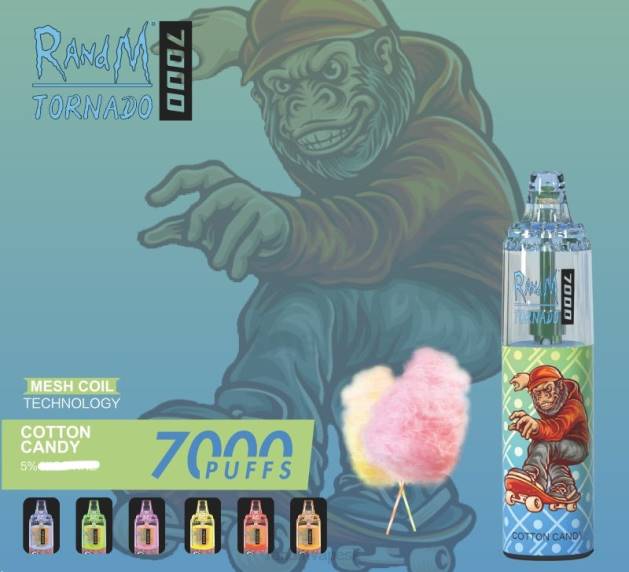 RandM Tornado 7000 vape zariadenie na reguláciu prietoku vzduchu 1ks TV4Z181 - RandM vape SK - cukrová vata